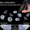 100% Real Moissanite Stone with Certificate D Color 0.5 carat to 10 carat Lab Diamonds Pass Tester with GRA Report