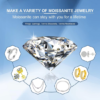 100% Real Moissanite Stone with Certificate D Color 0.5 carat to 10 carat Lab Diamonds Pass Tester with GRA Report