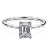 Wedding Jewelry Emerald Cut Engagement Ring – Buy 925 Silver