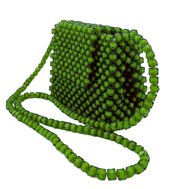 Beads-Handmade-Bag-Green