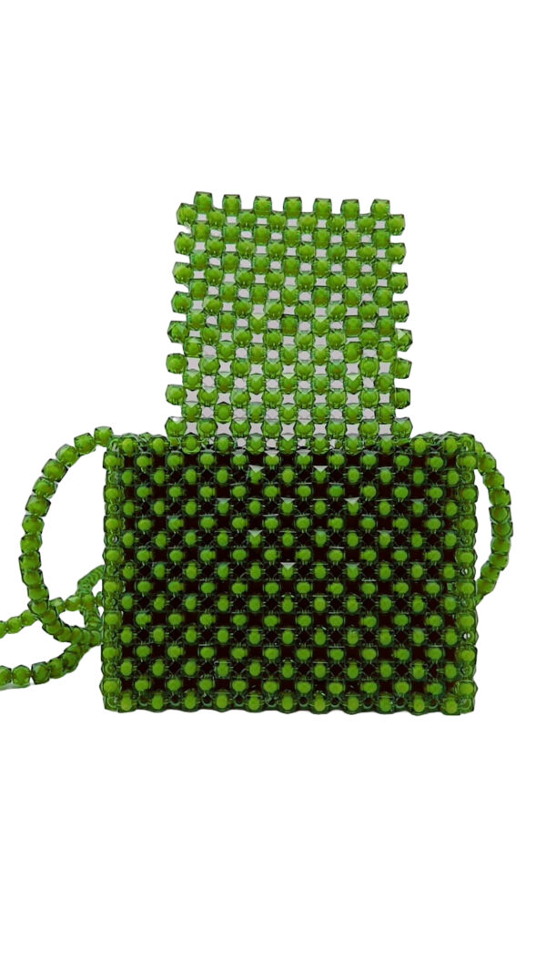 Beads-Handmade-Bag-Green