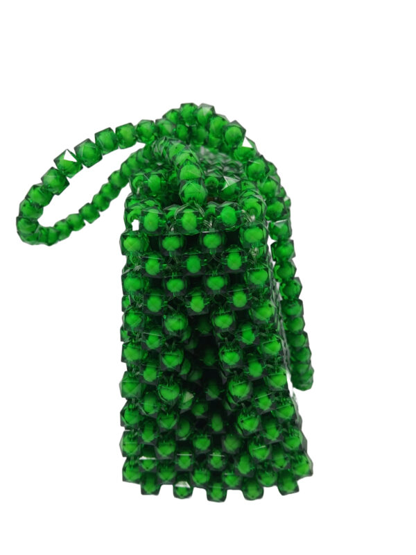 Beads-Handmade-Bag-Green