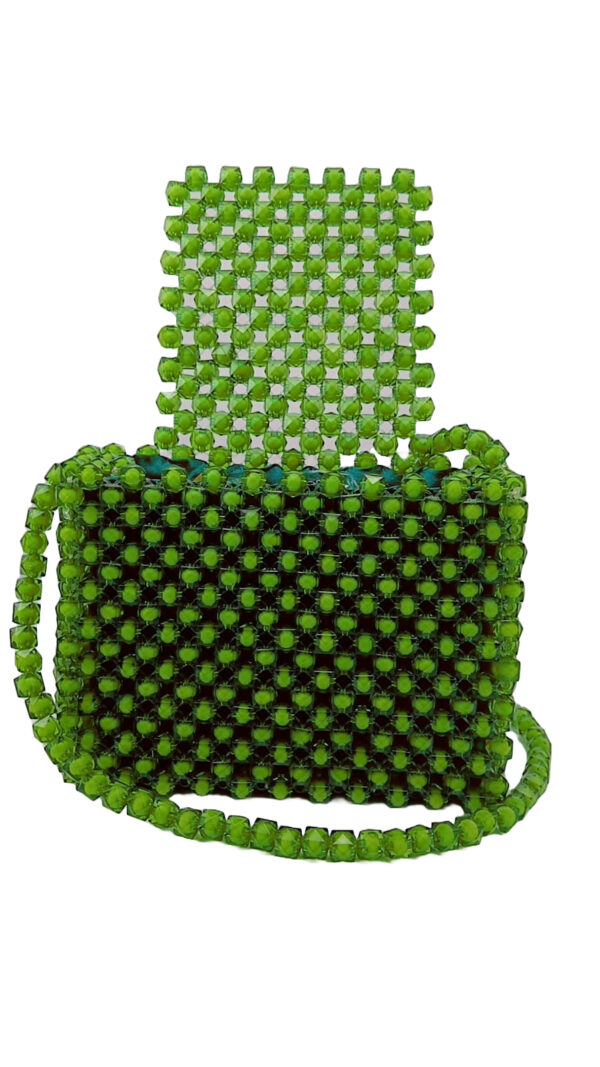 Beads-Handmade-Bag-Green