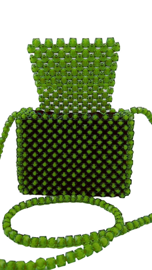 Beads-Handmade-Bag-Green