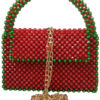 Beads Handmade Bag Red