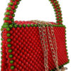 Beads Handmade Bag Red