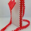 Beads Handmade Bag Red and White