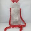 Beads Handmade Bag Red and White