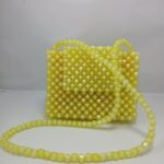 Beads Handmade Bag Yellow