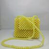 Beads Handmade Bag Yellow