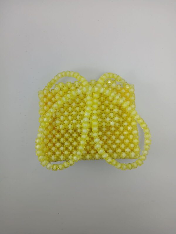 Beads Handmade Bag Yellow